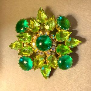 Vintage Vibrant  Brooch